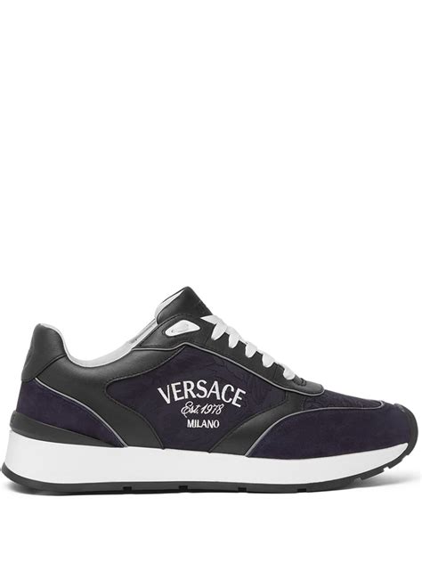 versace collection collection lace-up sneaker|Versace lace up sneakers.